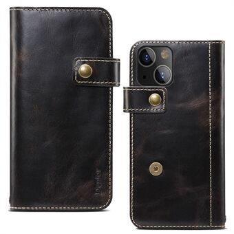 Magnetisch slot Koeienhuid Lederen Telefoon Portemonnee Cover Stand Case voor iPhone 13 mini 5,4 inch