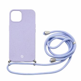 MOMAX ML Anti-drop Volledig beschermende telefoonhoes PLA biologisch afbreekbare telefoonhoes met snoer voor iPhone 13 mini 5.4 inch - paars