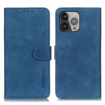 KHAZNEH Drop-Proof Retro Textured Wallet Stand Design lederen hoes voor iPhone 13 Pro Max 6,7 inch