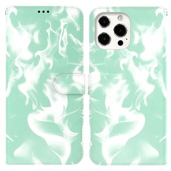 Fog Pattern Printing Stand Phone Cover voor iPhone 13 Pro Max 6,7 inch
