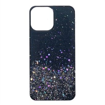 Flash Powder Sequins Fashionable Anti-Drop Acrylic+TPU Phone Cover for iPhone 13 Pro Max 6.7 inch