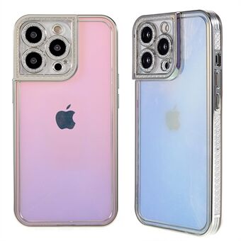 Soft TPU Cover for iPhone 13 Pro Max 6.7 inch Shockproof Slim Case Anti-scratch Electroplating Phone Protector Rhinestone Decorated Phone Case