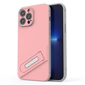 For iPhone 13 Pro Max 6.7 inch Built-in Kickstand PC+TPU Phone Case Anti-fall Wear-resistant Mobile Phone Cover