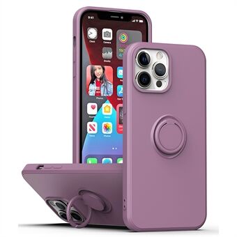 Protective Case for iPhone 13 Pro Max 6.7 inch, Drop-proof Rubberized TPU Phone Cover with Ring Kickstand