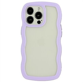Voor iPhone 13 Pro Max 6.7 inch Golvende Edge Kleur Frame Transparant Achterkant Drop Proof PC + TPU Telefoon Case: