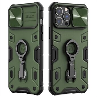 NILLKIN CamShield Armor Pro -hoes voor iPhone 13 Pro Max 6,7 inch, harde pc, zachte TPU, slagvaste beschermhoes met roterende standaard