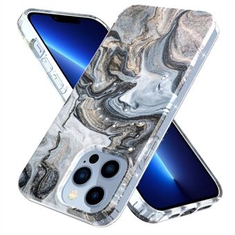 Voor iPhone 13 Pro Max 6.7 inch GW18 IMD Marmeren Patroon PC + TPU Case Beschermende Telefoon Cover