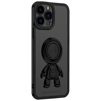 Voor iPhone 13 Pro Max 6.7 inch Spaceman Ontwerp Galvaniseren TPU Phone Case Kickstand Cover met Car Mount Metal Sheet: