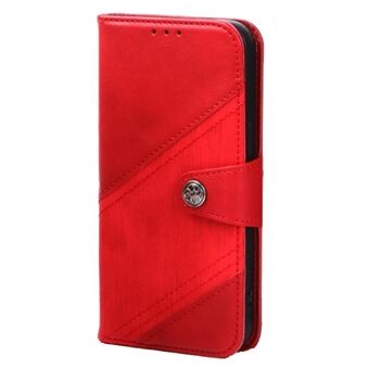 Voor iPhone 13 Pro Max 6.7 inch Crazy Horse Textuur Stand Portemonnee Case Splicing PU Lederen TPU Telefoon Cover: