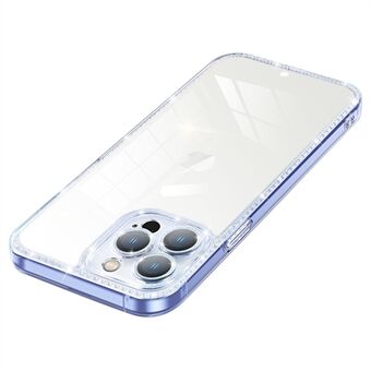 YOOBAO Voor iPhone 13 Pro Max 6.7 inch Gehard Glas Beschermhoes Glitter Lens Cirkel Zachte TPU Gradiëntkleur Telefoon Cover