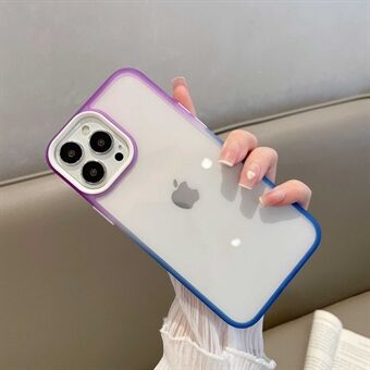 Voor iPhone 13 Pro Max 6.7 inch Verdikte anti-val Dual-color Gradient Phone Case Acryl + TPU Beschermende Shell
