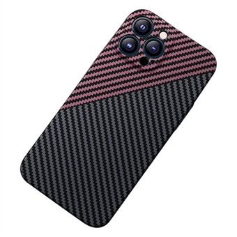 Voor iPhone 13 Pro Max 6.7 inch Koolstofvezel Textuur Scratch Beschermhoes Precieze Uitsparing Matte Telefoon Case: