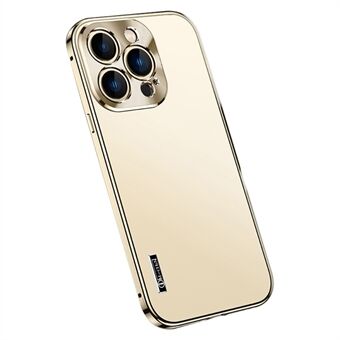 IM-CHEN Voor iPhone 13 Pro Max 6.7 inch Anti-val Ultra Slim Matte Telefoon Case met Metalen Frame Telefoon Cover met Magnetische/Gesp Lock