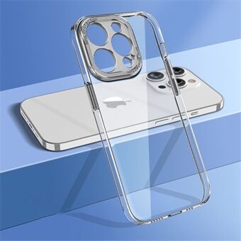 Voor iPhone 13 Pro Max 6.7 inch Anti-collision Hard PC Back Case Camera Bescherming Frame Crystal Clear Telefoon Cover