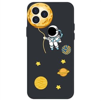 Voor iPhone 13 Pro Max 6,7 inch Cartoon Astronaut Planet Patroon TPU Case Anti Scratch Mobiele Telefoon Cover