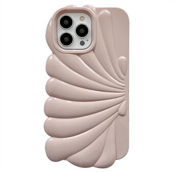 Voor iPhone 13 Pro Max 6,7 inch Glanzend oppervlak Zachte TPU-telefoonhoes Zeeschelpvorm Telefoonhoes