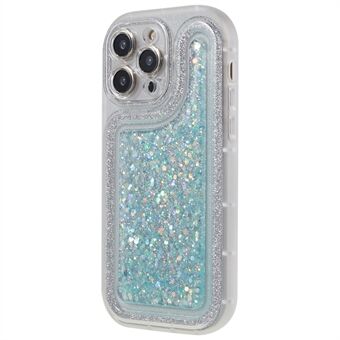 Voor iPhone 13 Pro Max 6,7 inch Epoxy Glitter Case Zachte TPU Anti- Scratch telefoonhoes