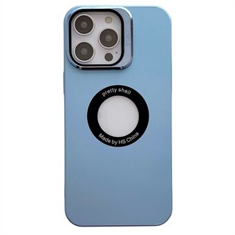 Voor iPhone 13 Pro Max 6.7 inch Camera Lens Frame Kickstand Cover Logo View Hard PC Matte Telefoonhoes