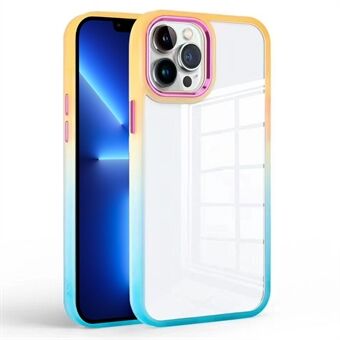 Voor iPhone 13 Pro Max 6,7 inch TPU + PC Gradient Phone Case Transparante schokbestendige hoes