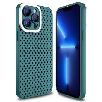Voor iPhone 13 Pro Max 6,7 inch Skin-touch TPU Case Hollow Hole Heat Dissipation Phone Cover
