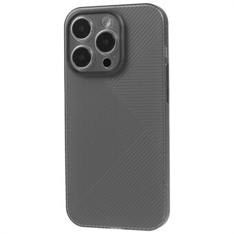 Voor iPhone 13 Pro Max Hard PC Wave Texture Case Camerabescherming Doorzichtige telefoonhoes