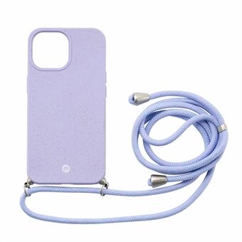 MOMAX ML PLA Biologisch afbreekbare telefoonhoes Anti-drop Volledig beschermende telefoonhoes met snoer voor iPhone 13 Pro Max 6.7 inch - Paars
