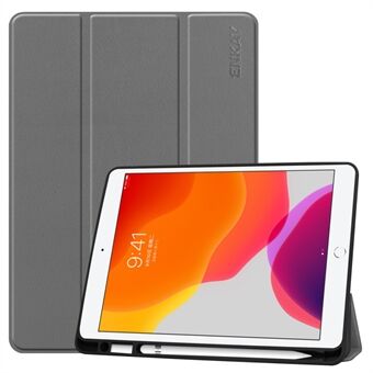 ENKAY Tri-fold Stand PU lederen tablet hoes met pennenhouder voor Apple iPad 10.2 (2021) / (2020) / (2019)
