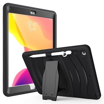 Harde pc + siliconen skin tablethoes met standaard + pensleuf voor iPad 10.2 (2021) / (2020) / (2019)