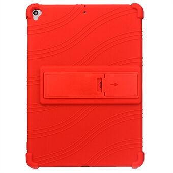 Voor Apple iPad 10.2 (2021) Goed beschermde anti-kras zachte siliconen met precieze uitsparingen Tablet case cover met opvouwbare steunpoot