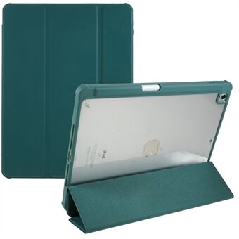 Voor iPad 10.2 (2021)/(2019)/(2020) Schokbestendig Hoesje PU Leer + TPU + Acryl Tablet Case Tri-fold Stand Beschermhoes