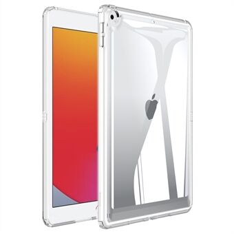 Back Cover voor iPad 10.2 (2021) / (2020) / (2019) Fall-proof Transparant Acryl + TPU Tablet Case