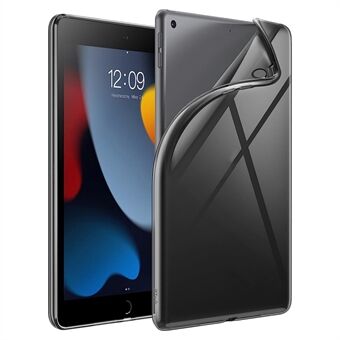 Voor iPad 10.2 (2021) / (2019) / (2020) Schokbestendige Tablet Cover Flexibele TPU Beschermhoes - Transparant Zwart