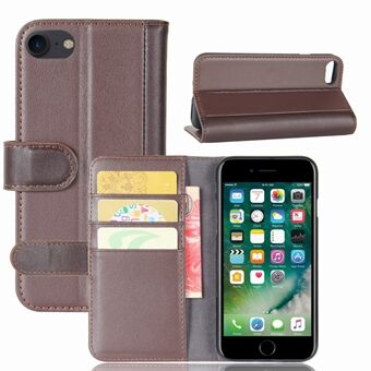 Echte split lederen portemonnee telefoon beschermhoes met Stand voor iPhone SE (2020)/SE (2022)/8/7 4,7 inch