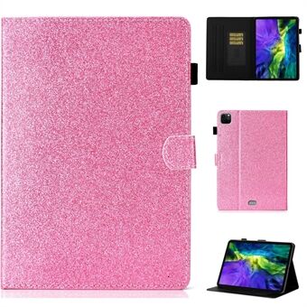 Glittery Powder Card Slots Stand PU Leather + TPU Shell for iPad Air (2020)/Air (2022) / Pro 11-inch (2021) (2020) (2018)