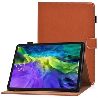 Voor iPad Pro 11-inch (2018) / (2020) / Air (2020) / (2022) Effen kleur tablethoes PU-lederen Stand Folio-beschermhoes met kaarthouder