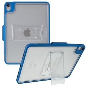 MUTURAL Qingfeng-serie voor iPad Air (2020) / (2022) transparante standaard tablethoes pc + TPU schokbestendige achterkant