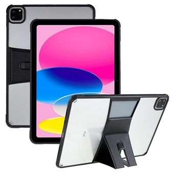 Tablethoes voor iPad Pro 11 (2018) / (2020) / (2021) / (2022) / iPad Air (2020) TPU + acryl transparante tablethoes lederen standaard