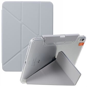 MUTURAL Origami Stand Case voor iPad Air (2020) / (2022), PU lederen beschermhoes voor tablet met afneembare potloodhouder