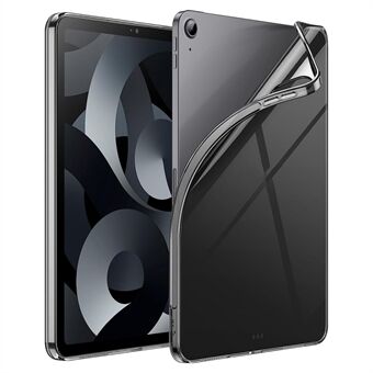 Voor iPad Air (2020) / iPad Air (2022) Flexibele TPU-beschermhoes Schokbestendige tablethoes - transparant zwart