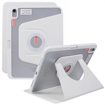 Voor iPad Air (2022) Stand Beschermhoes PU Lederen Magnetische Afneembare Tablet Hoes met Pencil Houder