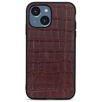 Voor iPhone 14 6.1 inch Drop-proof Telefoon Case Krokodil Textuur Lederen Case Antislip Grip Schokbestendige Cover: