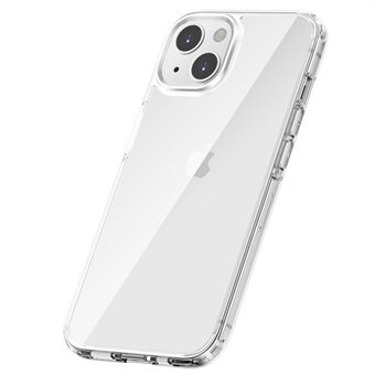 Voor iPhone 14 6.1 inch Crystal Clear Series PC + TPU Phone Case Transparant Achterkant Schokbestendig Anti-drop Telefoon Cover: