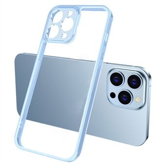 TPU bumper gehard glas achterkant van de behuizing voor iPhone 14 6,1 inch, valbestendige bescherming doorzichtige telefoonhoes