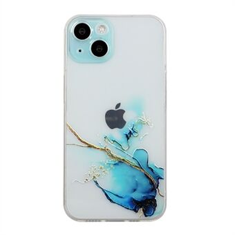 Embossing Marble Pattern Case voor iPhone 14 6,1 inch, Schokbestendig Slijtvaste TPU Mobiele Telefoon Cover