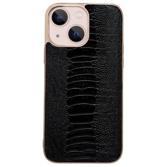 Voor iPhone 14 6.1 inch Krokodil Textuur Telefoon Shell Echt Leer + PC + TPU antislip Drop Bescherming Telefoon Cover: