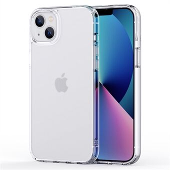 Anti-drop Crystal Matte telefoonhoes voor iPhone 14 6.1 inch, ultradunne pc + TPU beschermende mobiele telefoon achterkant