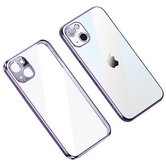 SULADA Voor iPhone 14 6.1 inch Straight Edge TPU Phone Case Ultra Slim Precieze Uitsparingen Galvaniseren Telefoon Cover: