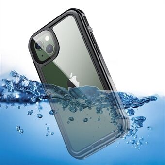Voor iPhone 14 6.1 inch Transparante Waterdichte Telefoon Case Drop-proof Volledige Bescherming Mobiele Telefoon Cover: