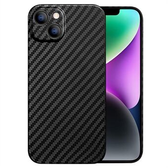 X-LEVEL Nano Kevlar-serie koolstofvezel telefoonhoes voor iPhone 14, aramidevezel ultradunne hoes compatibel met MagSafe