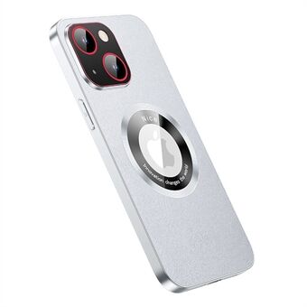 RH05 beschermhoes voor iPhone 14 magnetische telefoonhoes PU-leer gecoate zachte TPU pc-hoes